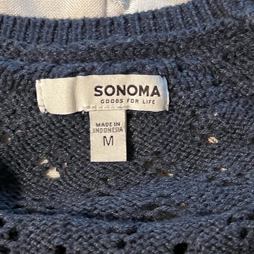 Sonoma Navy Knit Sweater